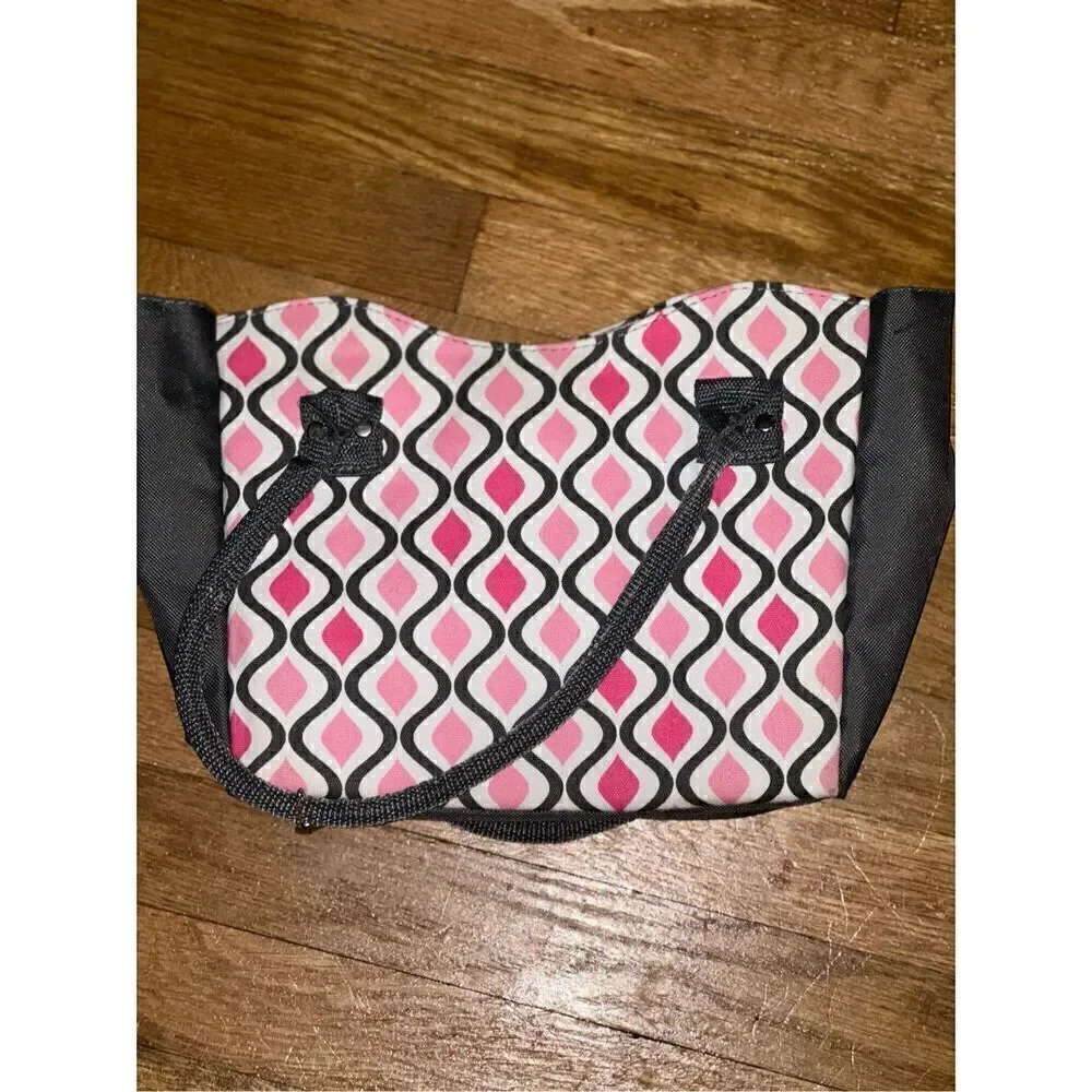 Fit & Fresh Insulated Lunch Tote Pink Gray
